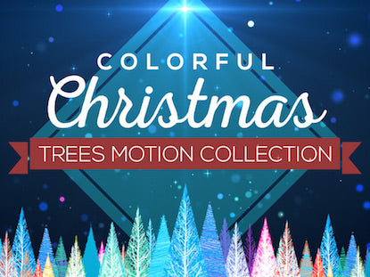 Colorful Christmas Trees Motion Collection
