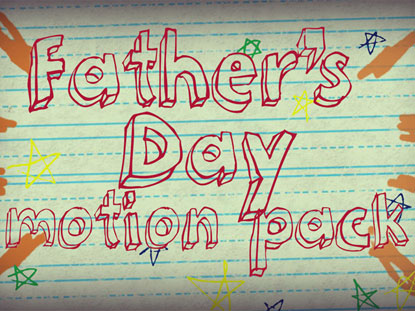 Hand-drawn Father's Day Motion Pack