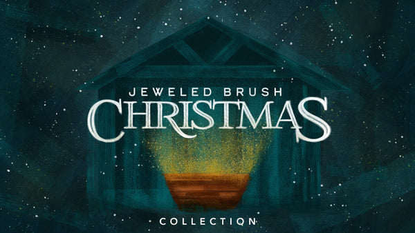 Jeweled Brush Christmas