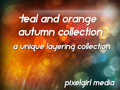 Teal And Orange Autumn Collection