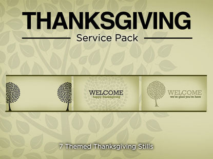 Thanksgiving Service Pack
