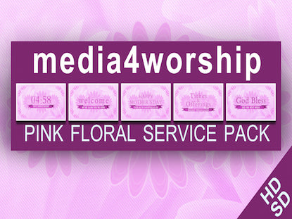 Pink Floral Service Pack