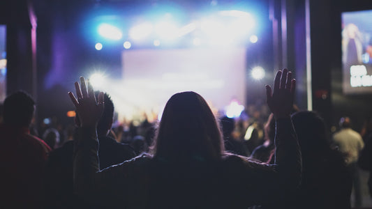 worship raised hands