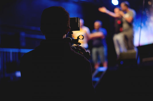 camera toward stage
