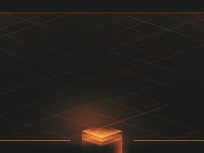 Holographic Cubes Orange
