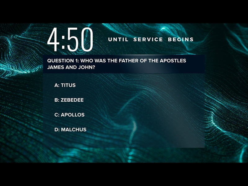 Wave Lines Trivia Countdown