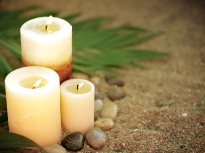 Palm Sand Candles