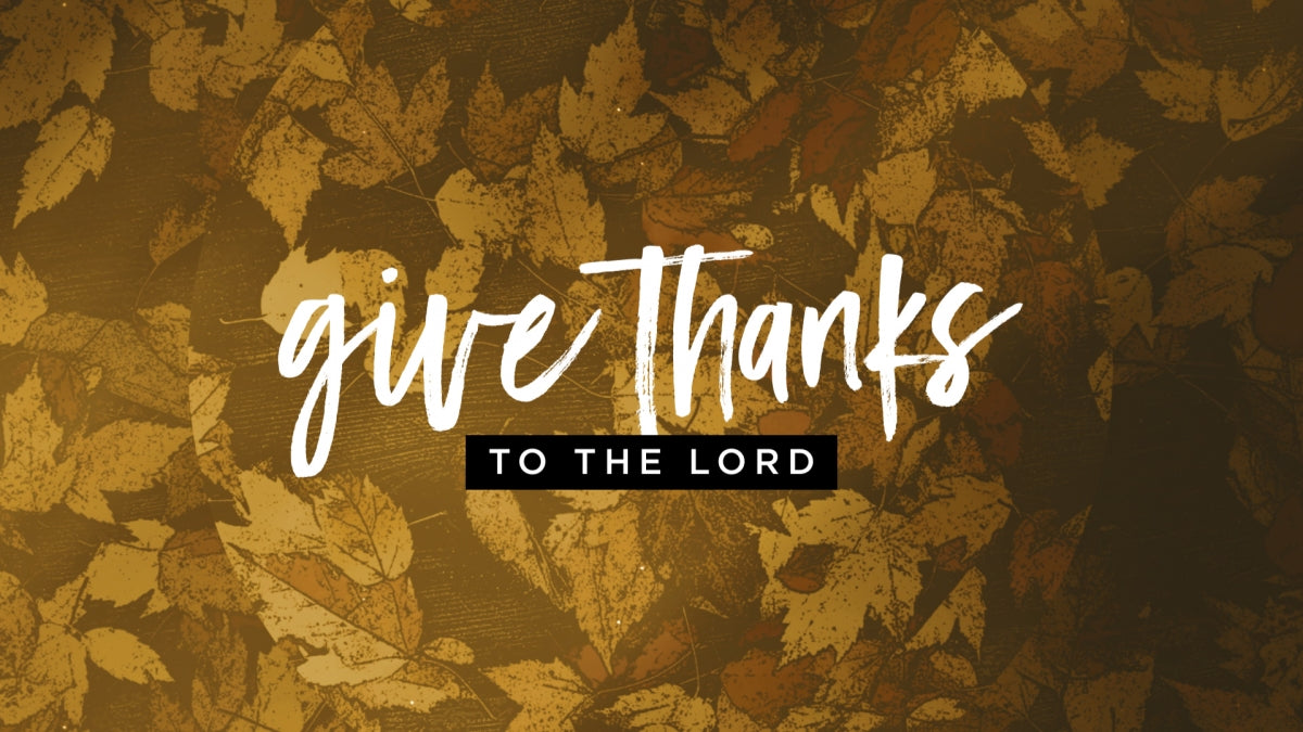 Give Thanks To The Lord