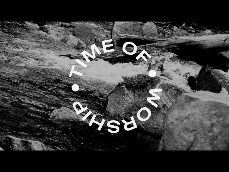 Black And White River Time Of Worship