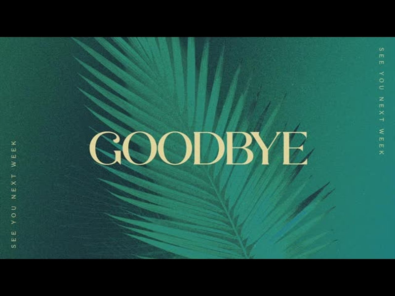 Easter Colors Palm Sunday Goodbye