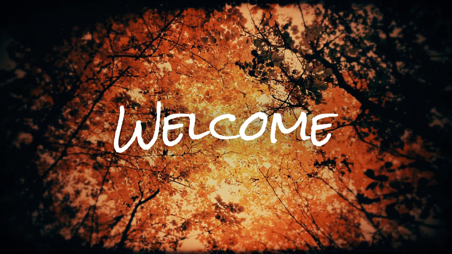 Autumn Fire Welcome Still