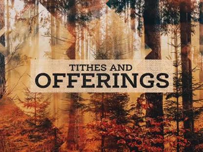 Rustic Autumn Tithes And Offerings