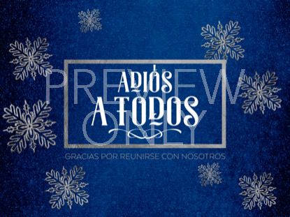 Trendy Christmas Closing Still - Spanish