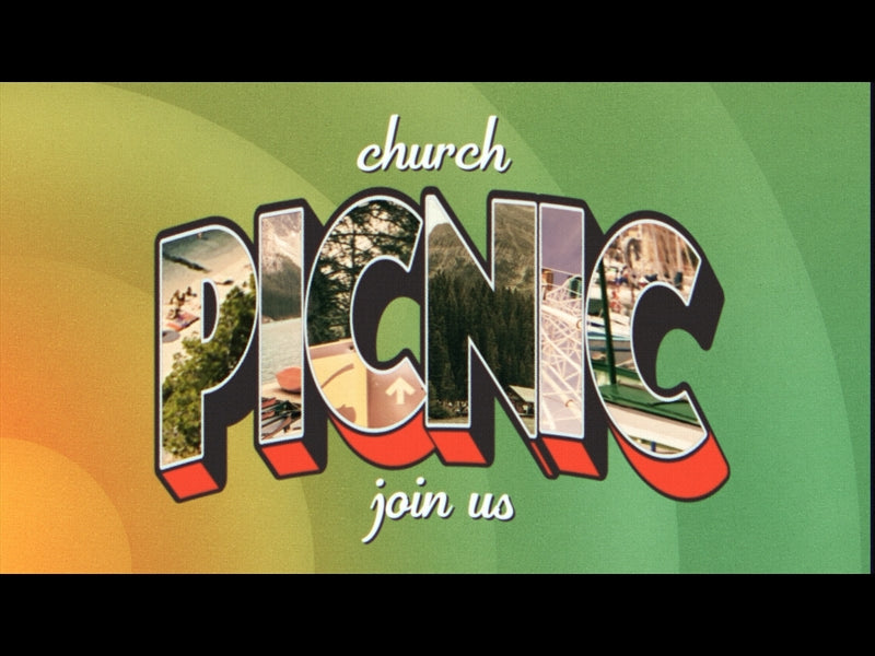 Greetings From Summer Church Picnic
