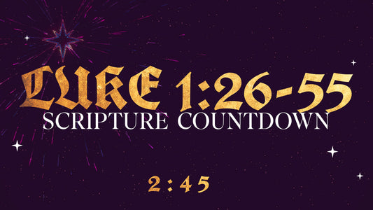 Christmas Shimmer Scripture Countdown