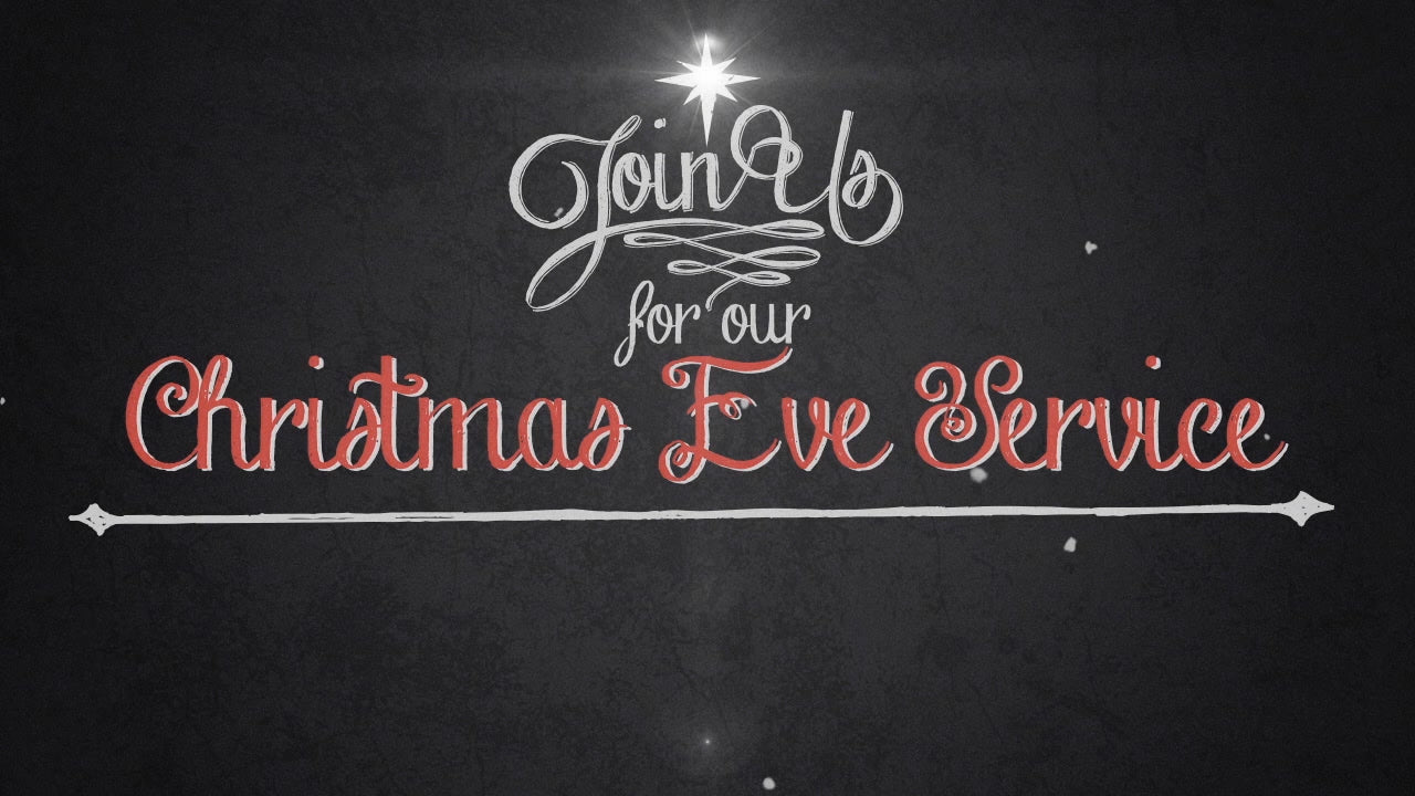 Vintage Christmas Eve Invite Title Still