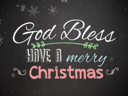 Christmas Chalk Close