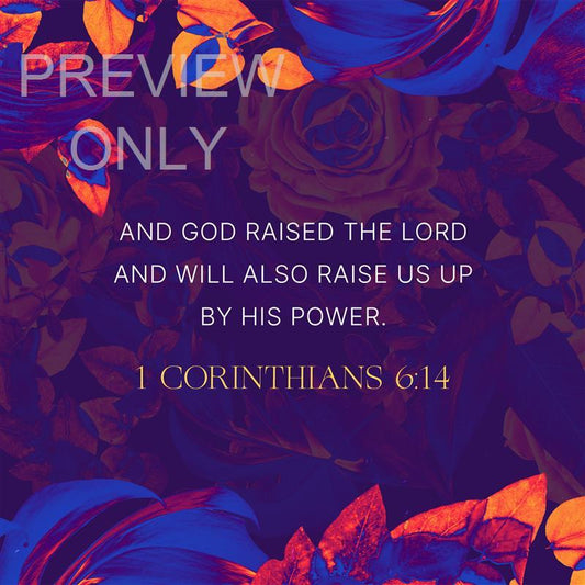 Easter Neon 1 Corinthians 6:14