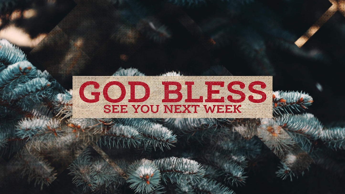 Rustic Christmas God Bless