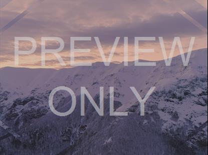 Epic Winter Aerial Sunset Peaks