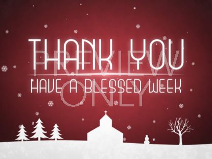 Winter Snow Thank You