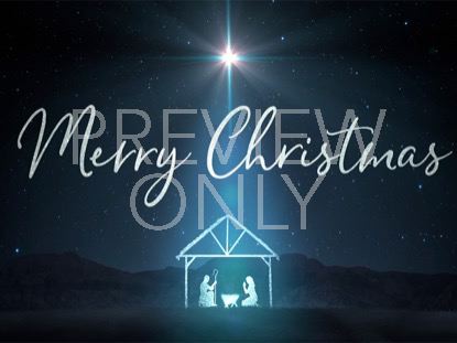 Starlight Nativity Merry Christmas