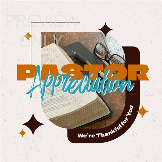 Pastor Appreciation Day: Were Thankful For You - Social Graphic Main