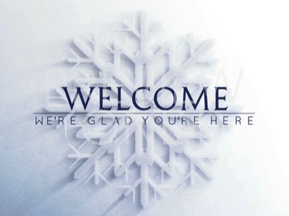 Frosted Snowflake Welcome Still