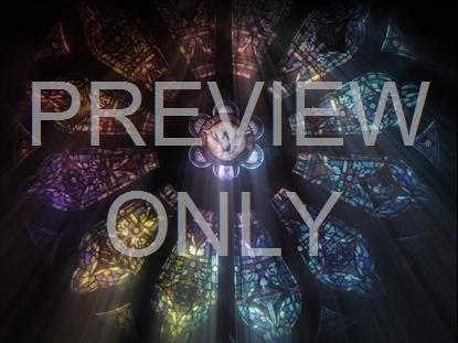 Multi Color Rose Window Closeup