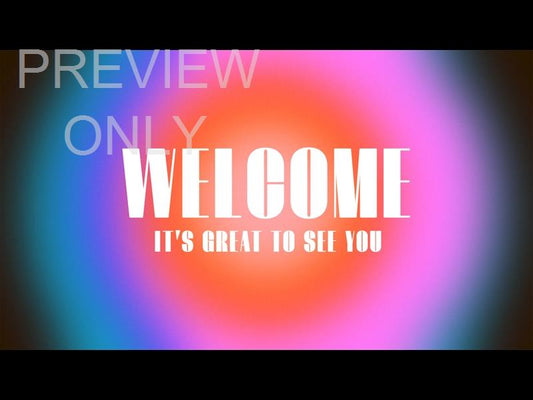 Ellipse Blur Welcome Still