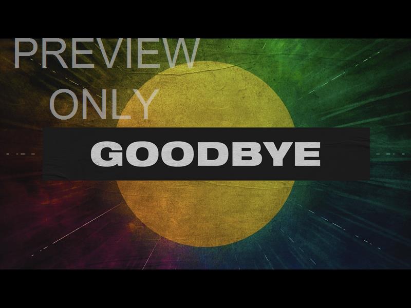 Vibrant Holy Week Goodbye Still