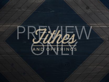 Rustic Wood Tithes Offerings