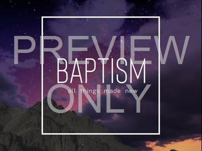 Night Sky Baptism Still