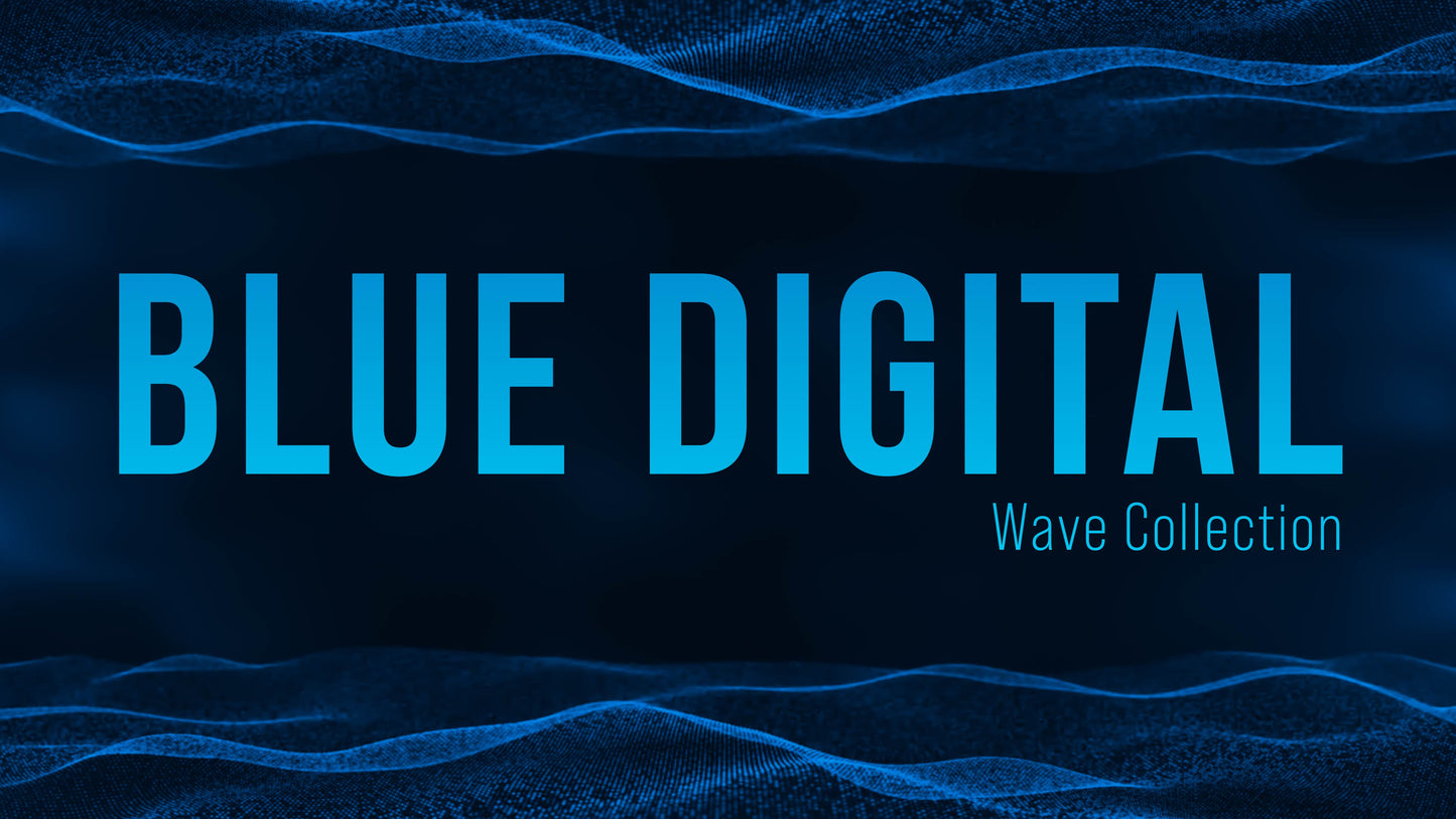 Blue Digital Wave Collection