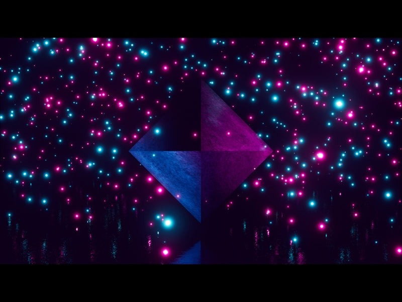 Fluorescent Diamond Teal Pink