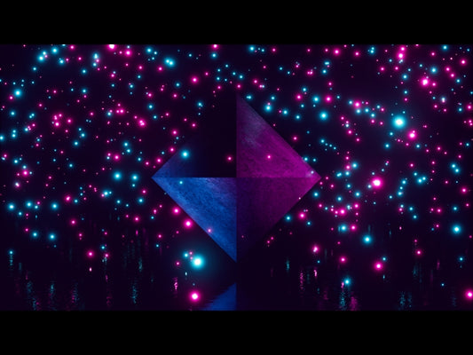 Fluorescent Diamond Teal Pink