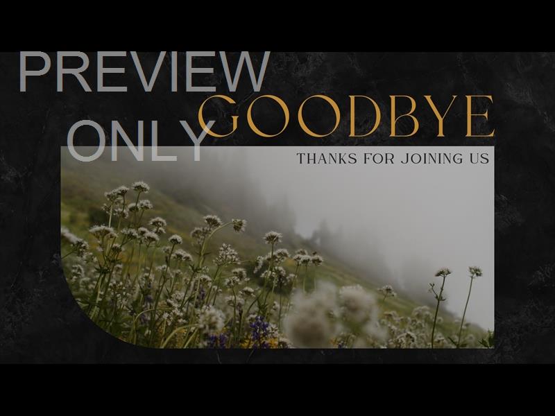 Mountainside Goodbye Still