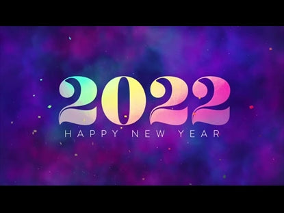 Glitter Fog Confetti 2022 Happy New Year