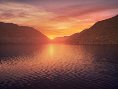 Mountain Pines Lake Sunset