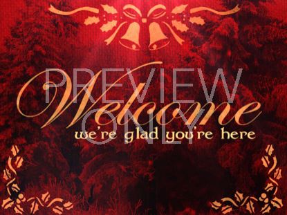 Ruby Christmas Welcome Still