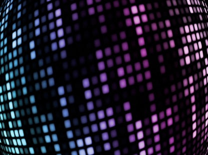 Square Led Purple Blue