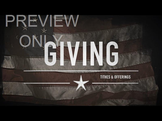 Old Glory Giving Still