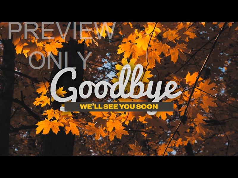 Moving Fall Goodbye Still