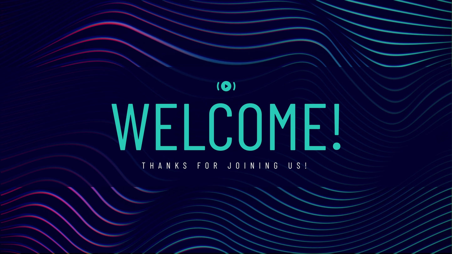 Retro Wave Welcome Stream Still