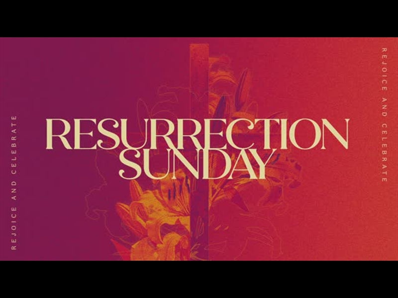 Easter Colors Resurrection Sunday Title