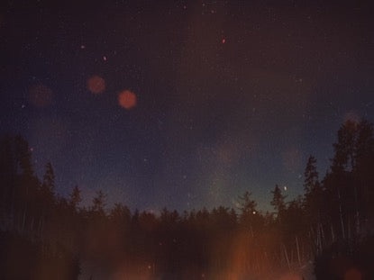 Nighttime Embers Far