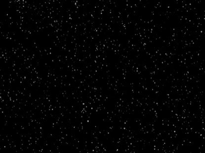 Gently Falling Snow On Black