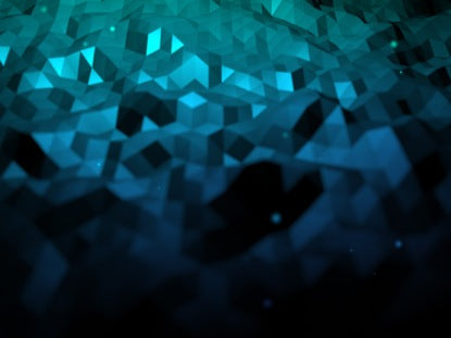 Fractal Flood Teal Flow