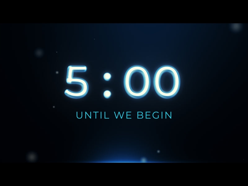 Blue Neon Countdown
