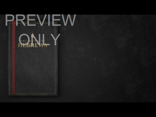 Hebrews - Book Side Black Still